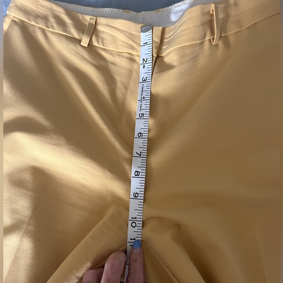 Rachel Zoe Mustard Yellow Ankle Pants women size 8 - Picture 8 of 9